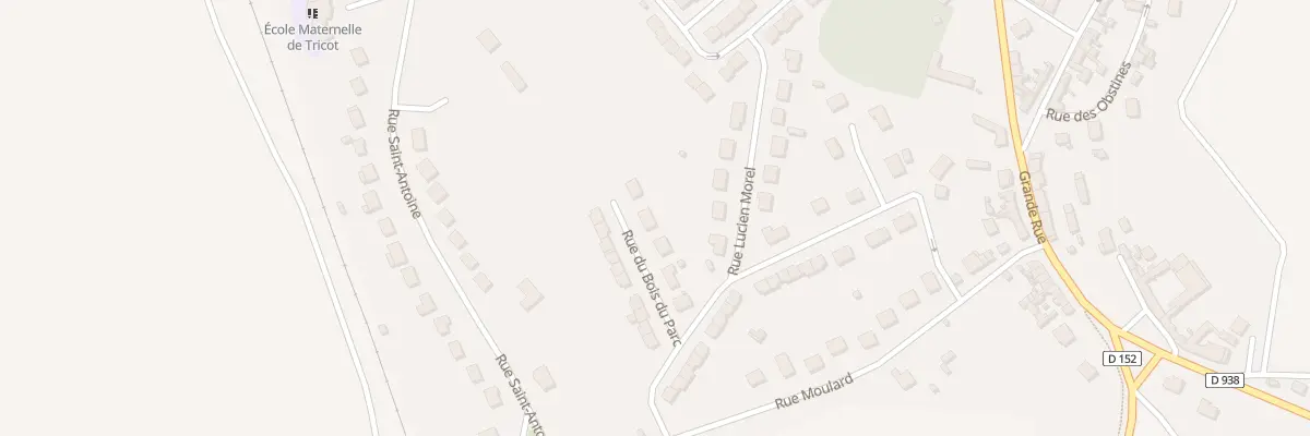 Plan du 40 Rue du Bois du Parc à Tricot