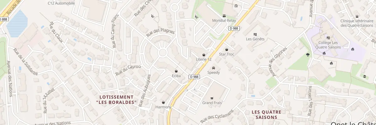 Plan du 41 Rte d’Espalion à Onet-le-Château