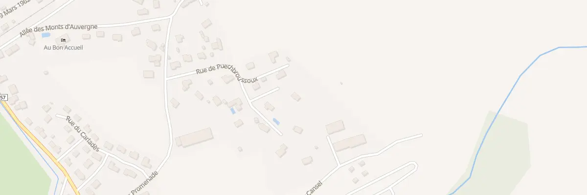 Plan du 17 Rue de Puechbroussoux à Polminhac