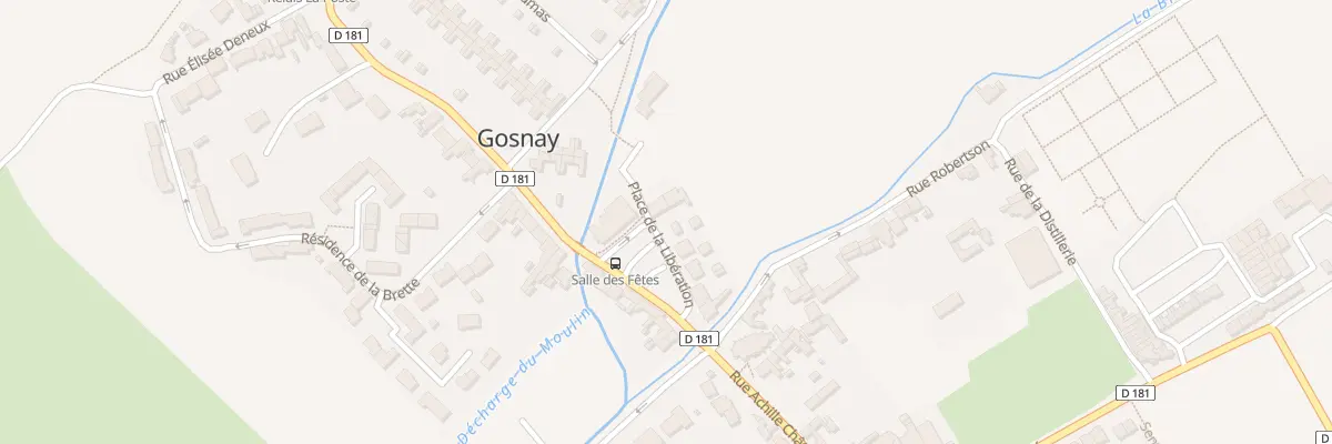 Plan du 10 Pl de la Libération à Gosnay
