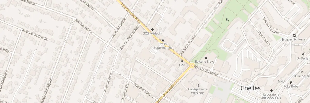 Plan du 15 Rue Gustave Nast à Chelles