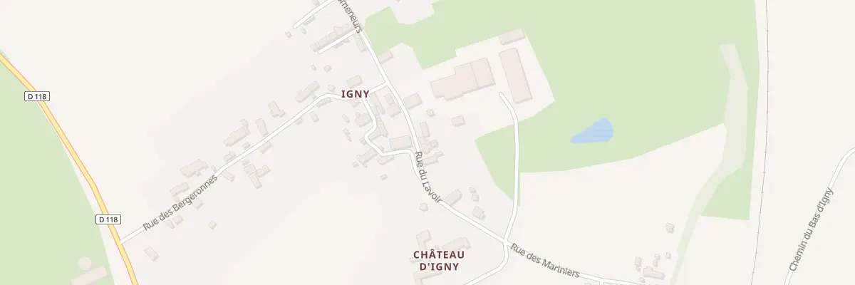 Plan du 62 Igny à La Perche