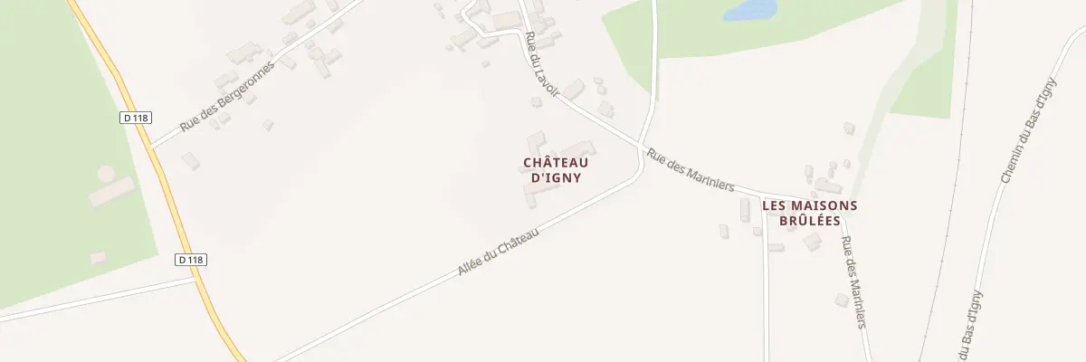 Plan du 97 Le Chateau d’Igny à La Perche