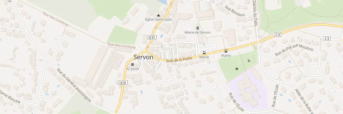Plan du 5 Rue de la Poste à Servon