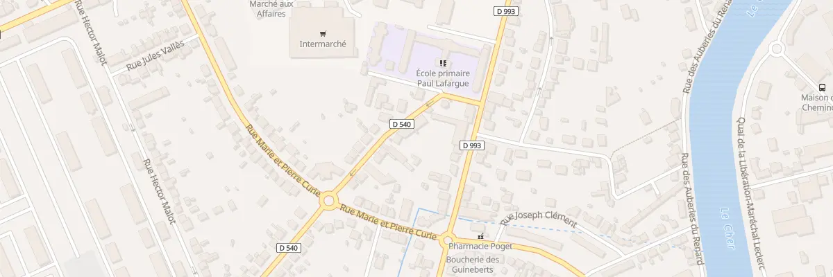 Plan du 9 Rue Gustave Courbet à Montluçon