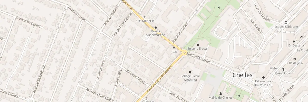 Plan du 5 Rue Gustave Nast à Chelles