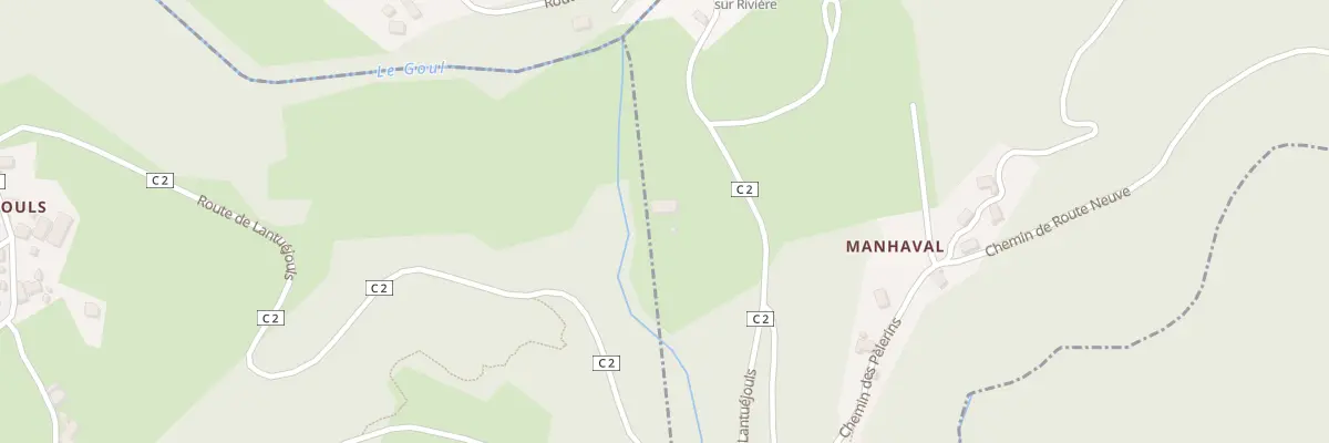 Plan du 5027 Manhaval à Murols