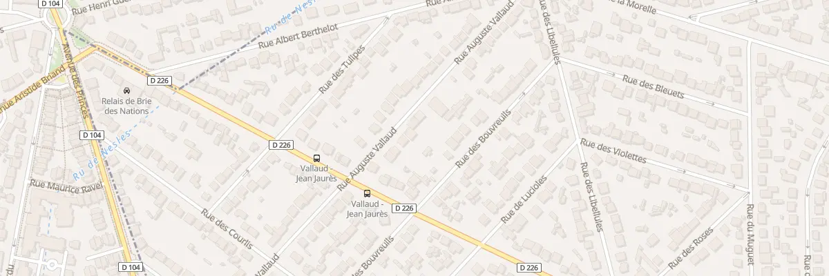 Plan du 75 Rue Auguste Vallaud à Champs-sur-Marne