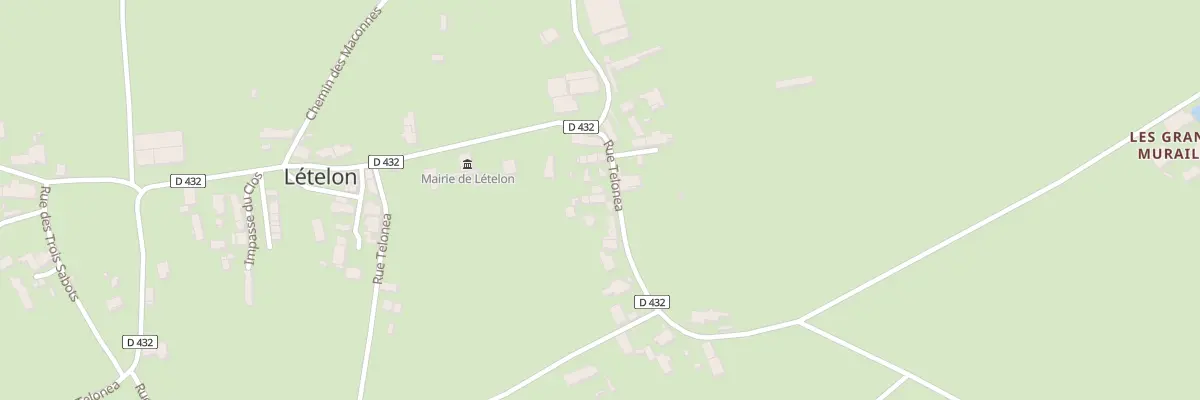 Plan du 9001 Cour Telonea à Lételon