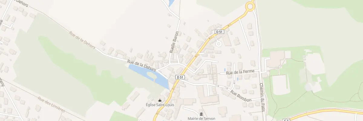 Plan du 2 Rue de la Dehors à Servon