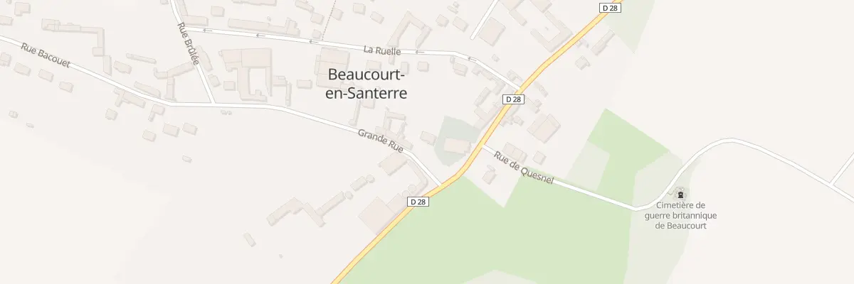 Plan du 2 Rue Grande Rue à Beaucourt-en-Santerre