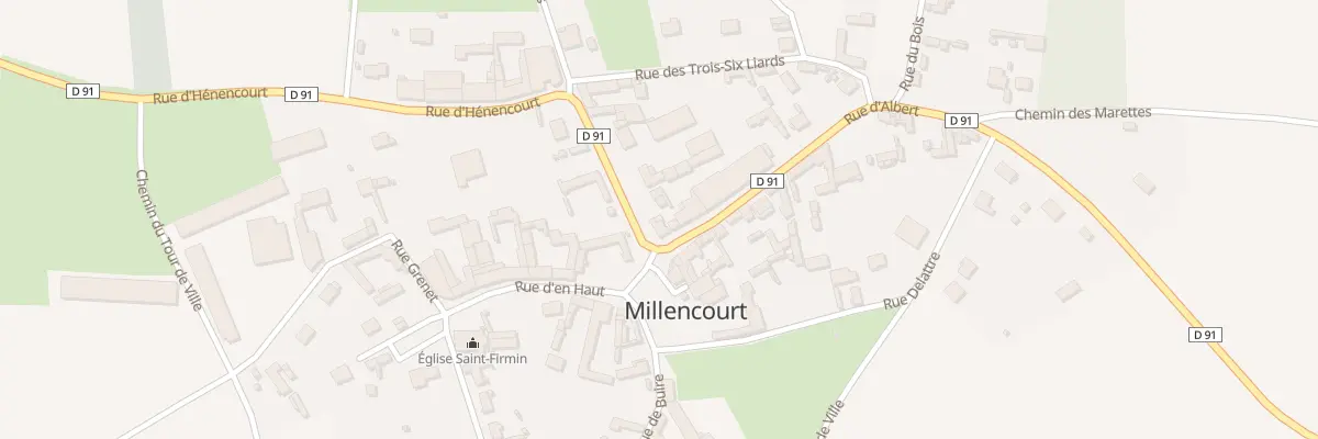 Plan du 1 Rue d’Albert à Millencourt