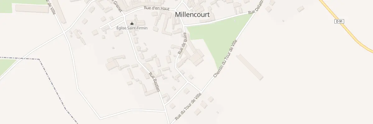 Plan du 3 Rue de Buire à Millencourt