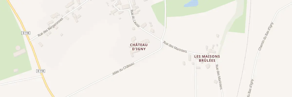 Plan du 98 Le Chateau d’Igny à La Perche