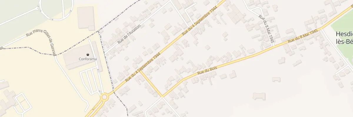 Plan du 42 Rue du 4 Septembre 1944 à Hesdigneul-lès-Béthune