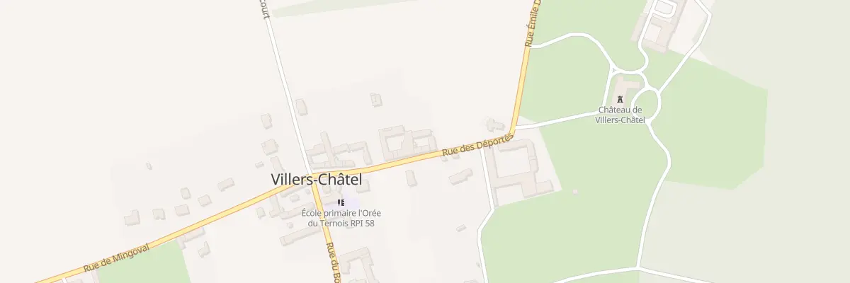Plan du 127 Rue des Déportés à Villers-Châtel