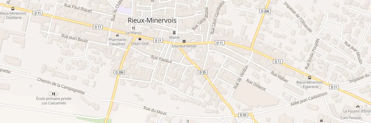 Plan du 29 Rue Louis Pasteur à Rieux-Minervois