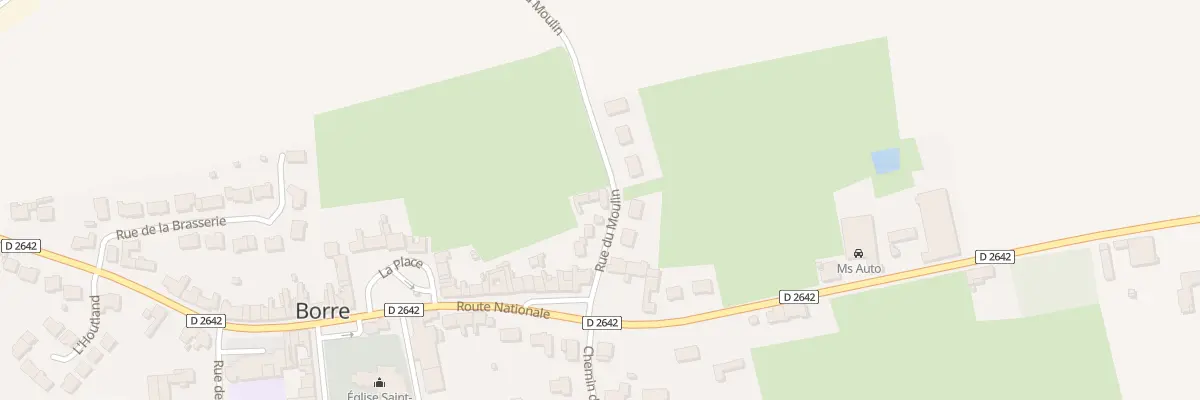 Plan du 89 Rue du Moulin à Borre