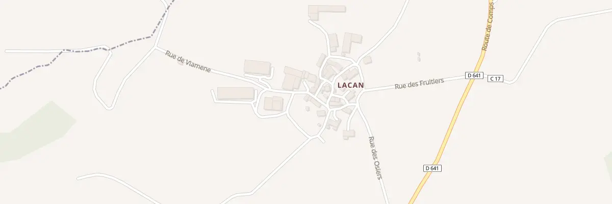 Plan du 5167 Lacan à Salmiech