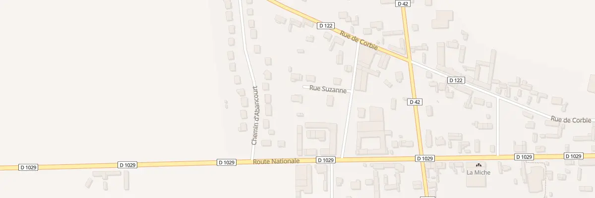 Plan du 9B Rue Suzanne à Lamotte-Warfusée