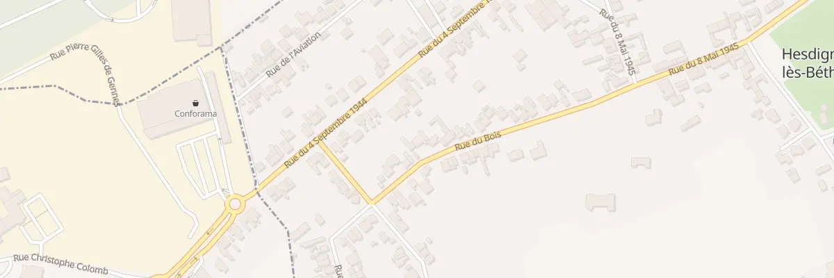 Plan du 35 Rue du Bois à Hesdigneul-lès-Béthune