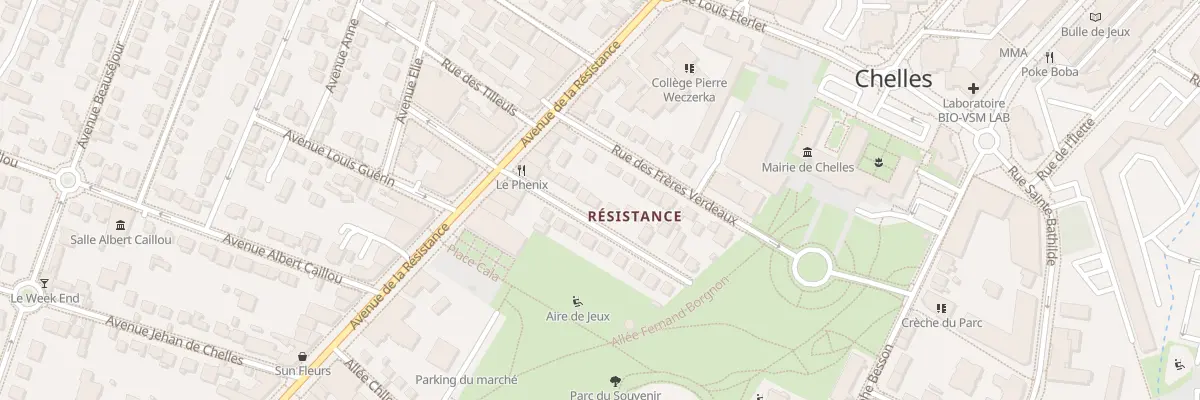 Plan du 11 Av Aimé Auberville à Chelles