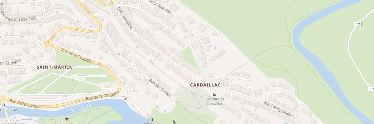 Plan du 31 Rue Cite Cardaillac à Rodez