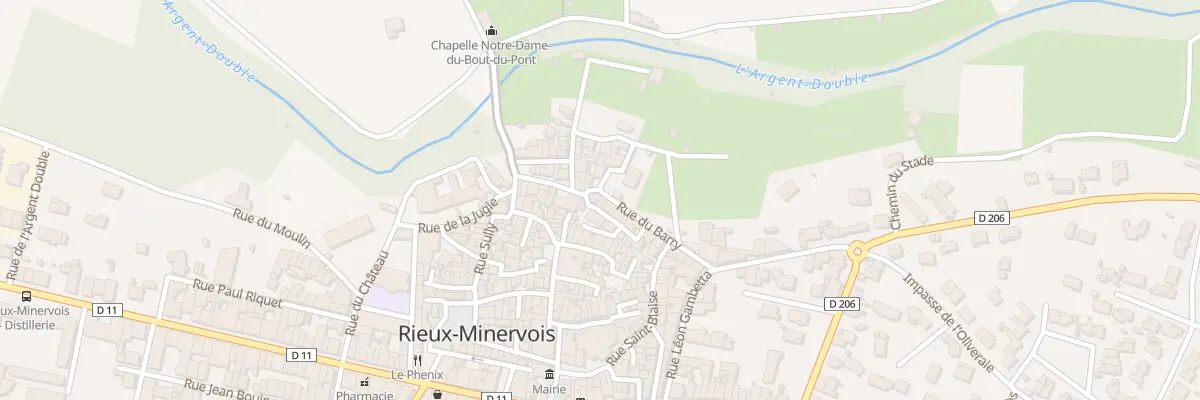Plan du 11 Rue des Remparts à Rieux-Minervois