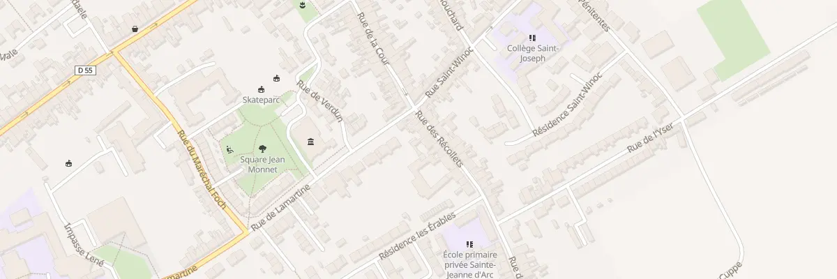 Plan du 8 Rue des Récollets à Hondschoote
