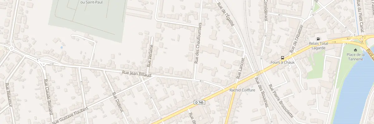 Plan du 7 Rue des Chaufourniers à Montluçon