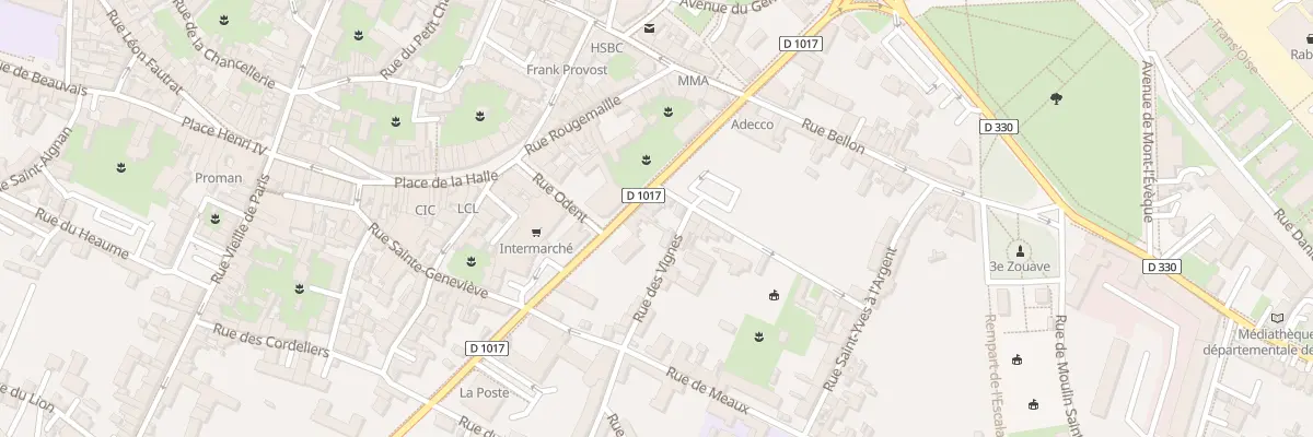 Plan du 84 Rue de la République à Senlis
