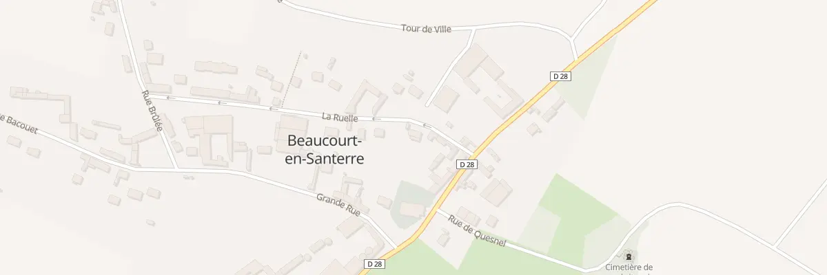 Plan du 7 Vc La Ruelle à Beaucourt-en-Santerre