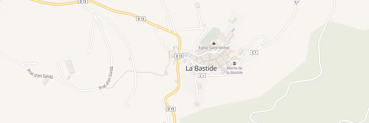 Plan du 1 Le Village à La Bastide