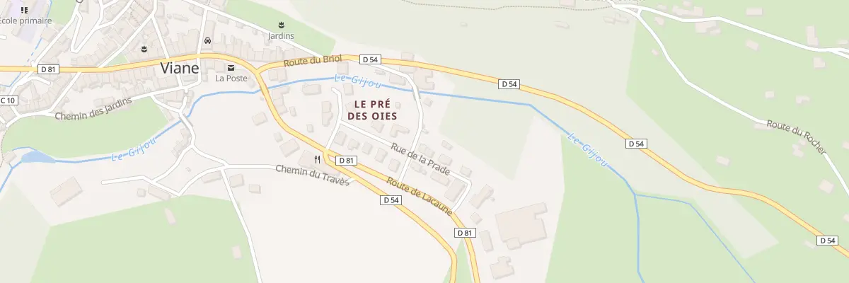 Plan du 5052 Rue de La Prade à Viane
