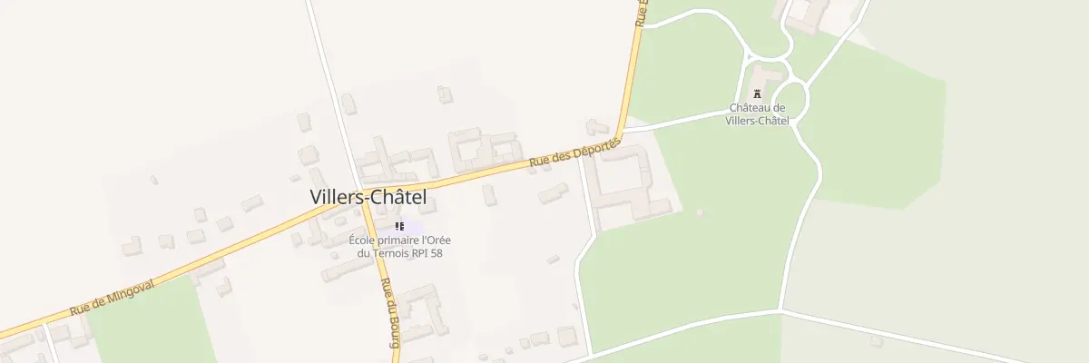 Plan du 154 Rue des Déportés à Villers-Châtel