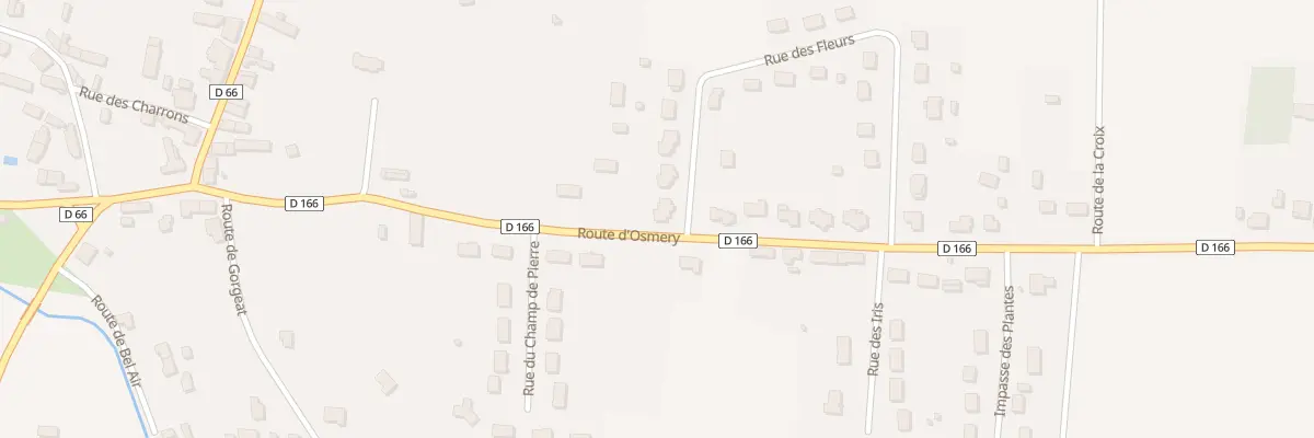 Plan du 1 Rue des Fleurs à Vornay