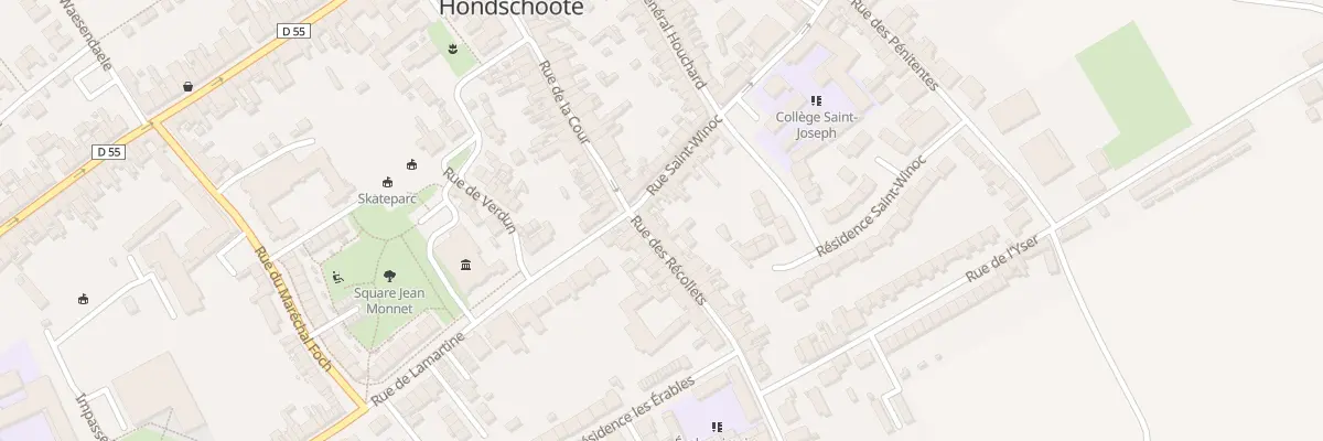Plan du 3 Rue des Récollets à Hondschoote