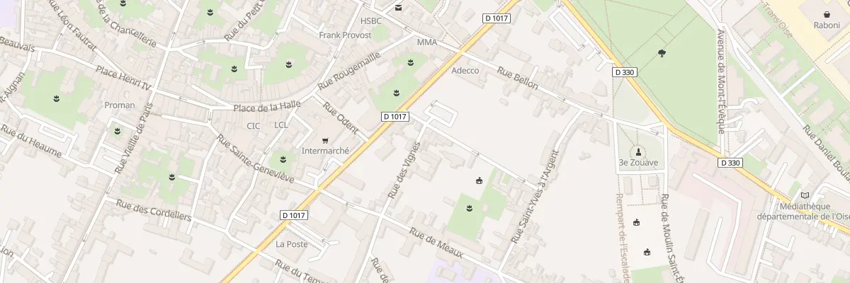 Plan du 16 Rue des Vignes à Senlis