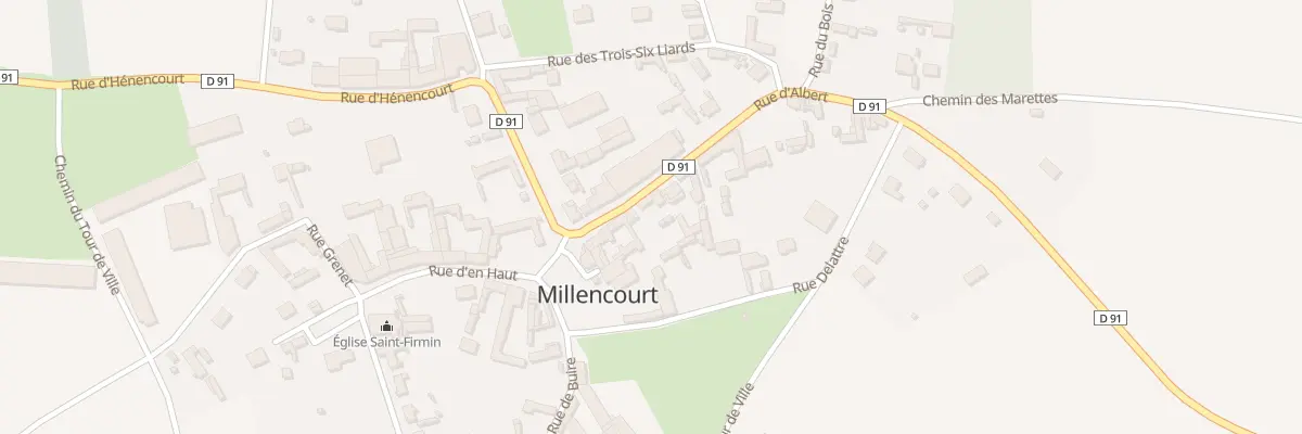 Plan du 10 Rue d’Albert à Millencourt