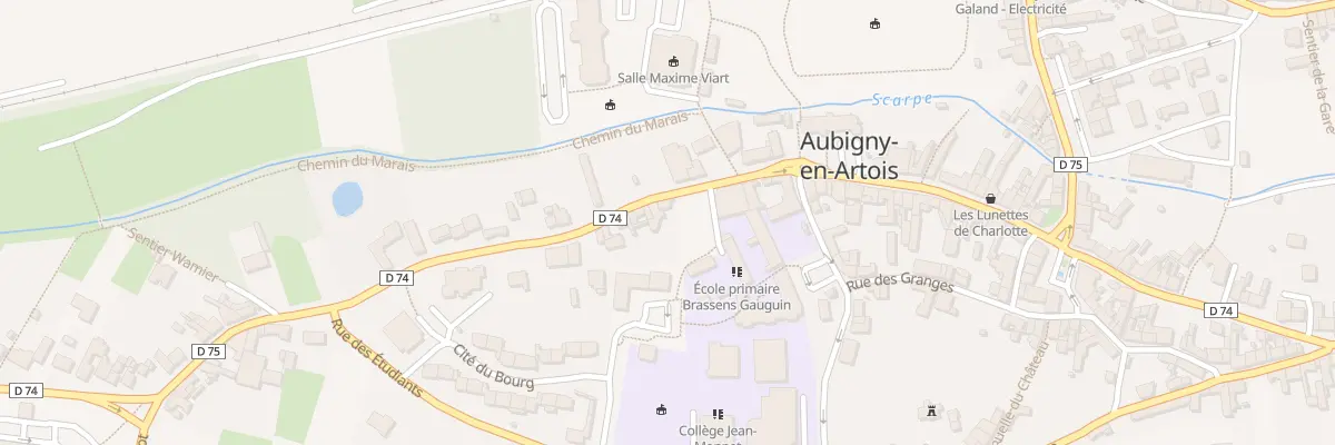 Plan du 3 Rue Julien Hermant à Aubigny-en-Artois