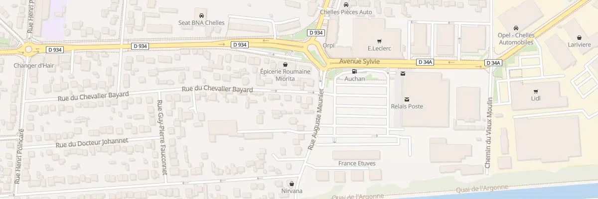 Plan du 1B Rue du Chevalier Bayard à Chelles