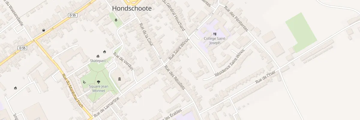 Plan du 8 Rue Saint Winoc à Hondschoote