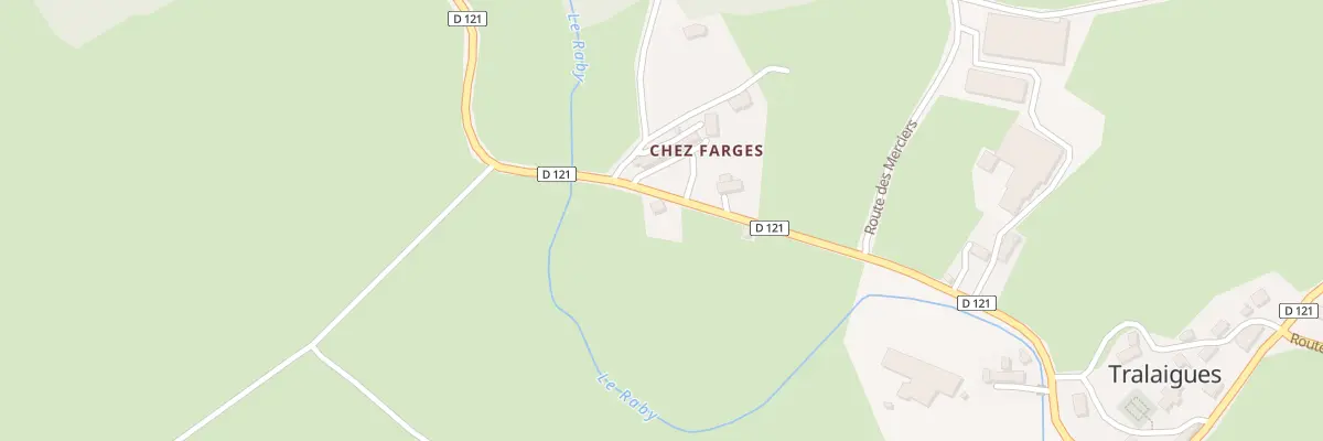 Plan du 5054 Chez Farges à Tralaigues