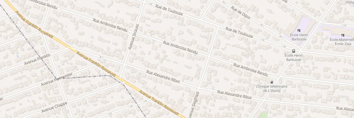 Plan du 55 Rue Ambroise Rendu à Mitry-Mory