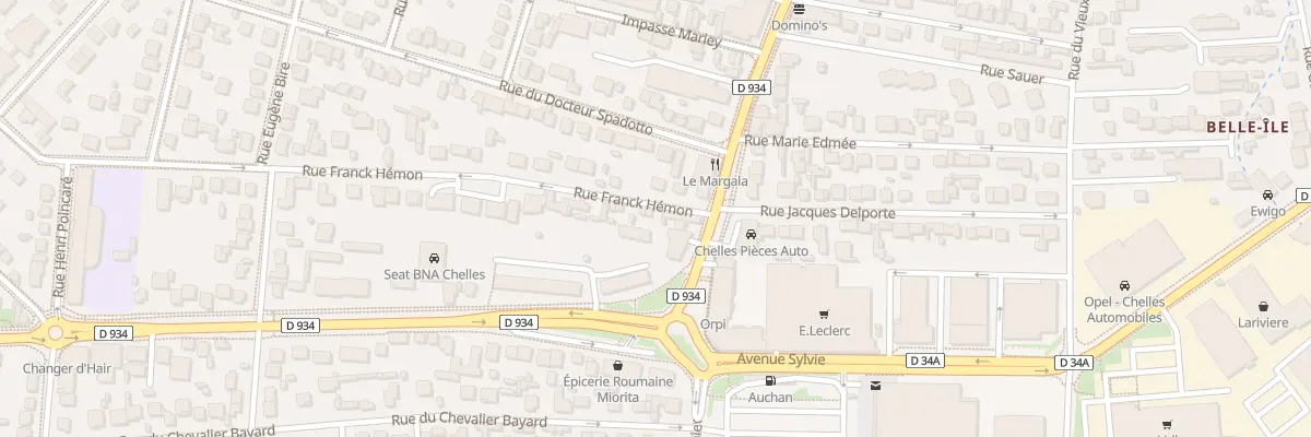 Plan du 3 Rue Franck Hémon à Chelles