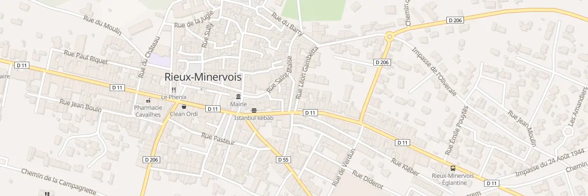 Plan du 5 Rue Léon Gambetta à Rieux-Minervois