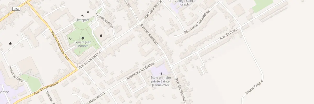 Plan du 22 Rue des Récollets à Hondschoote