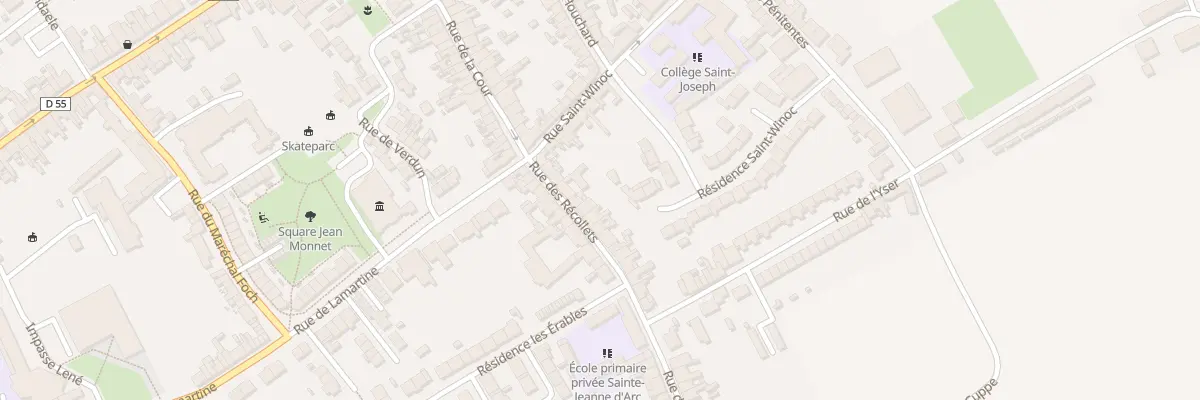 Plan du 11 Rue des Récollets à Hondschoote
