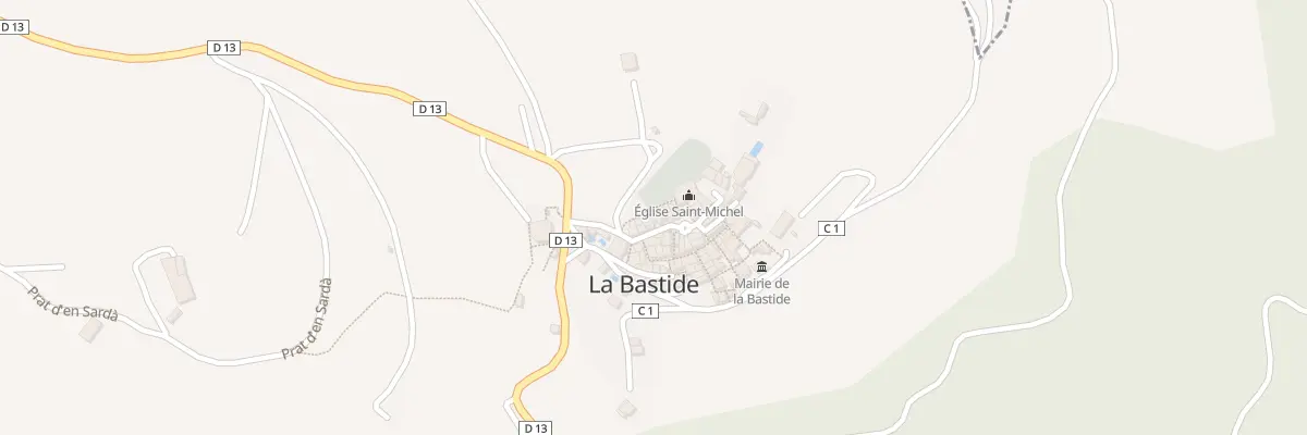 Plan du 89 Le Village à La Bastide