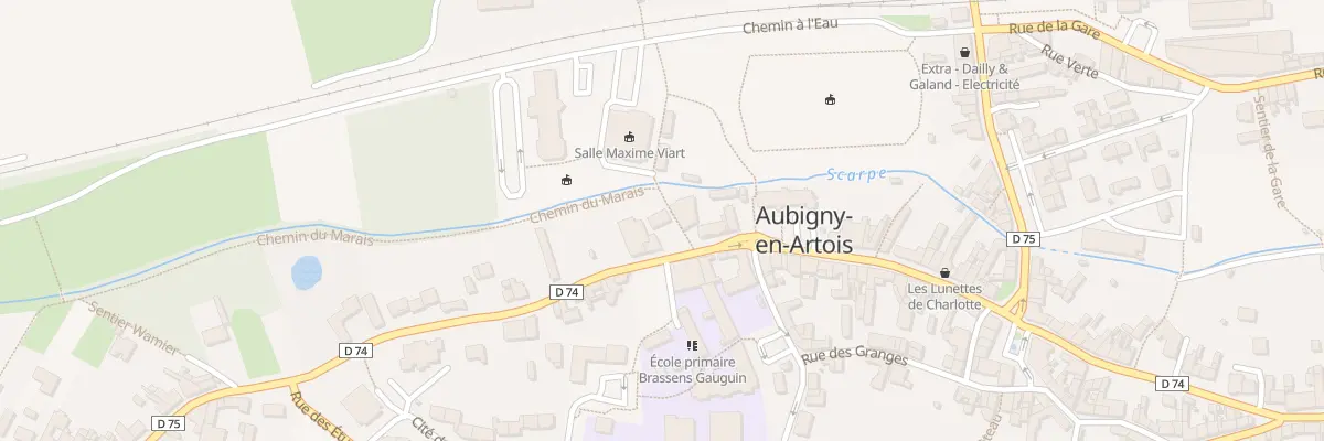 Plan du 6 Rue Julien Hermant à Aubigny-en-Artois